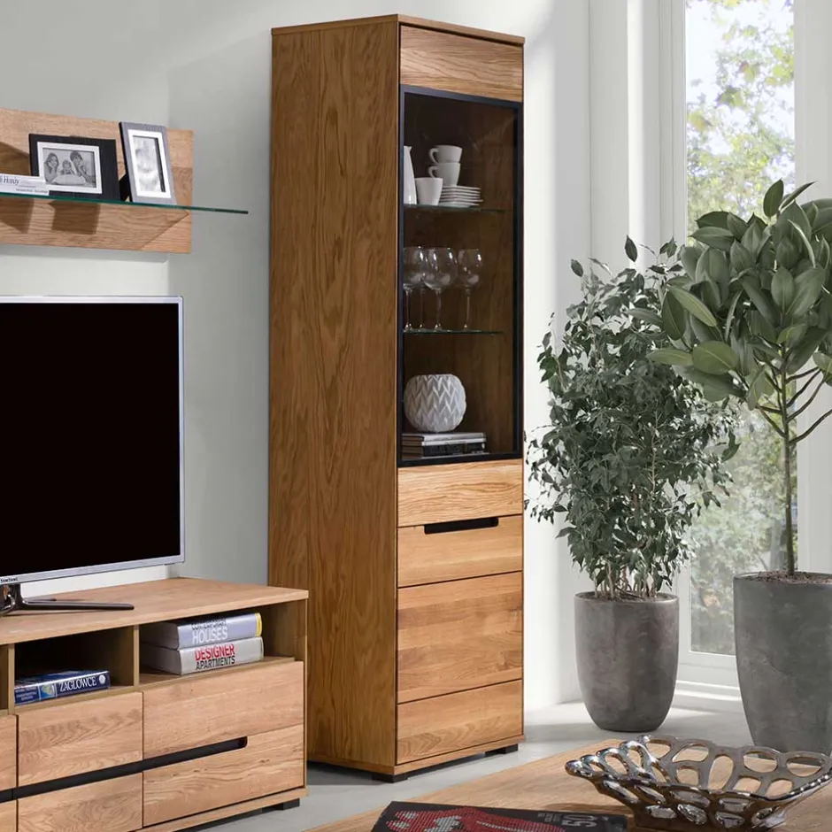 63x197x42 Wohnzimmervitrine 2-türig - Sennya^Wohnen Outlet