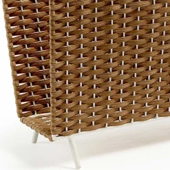 Wohnen 42x35x20 Zeitungsständer aus Kunstrattan Beige - Julesta