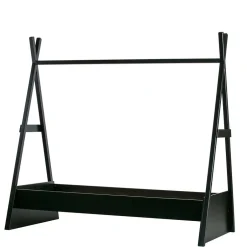 Kinder Wohnen 111x209x212 Zelt Kinderbett in Schwarz - Loytina