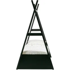Kinder Wohnen 111x209x212 Zelt Kinderbett in Schwarz - Loytina