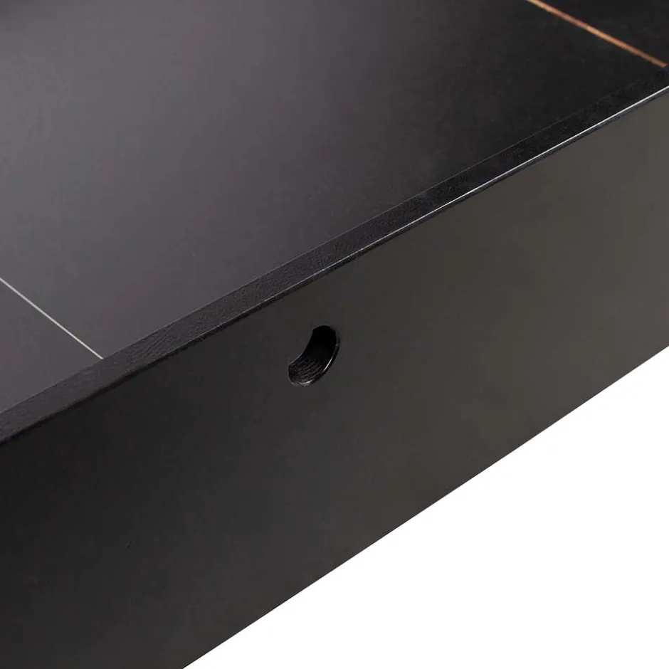 Kinder Wohnen 111x209x212 Zelt Kinderbett in Schwarz - Loytina