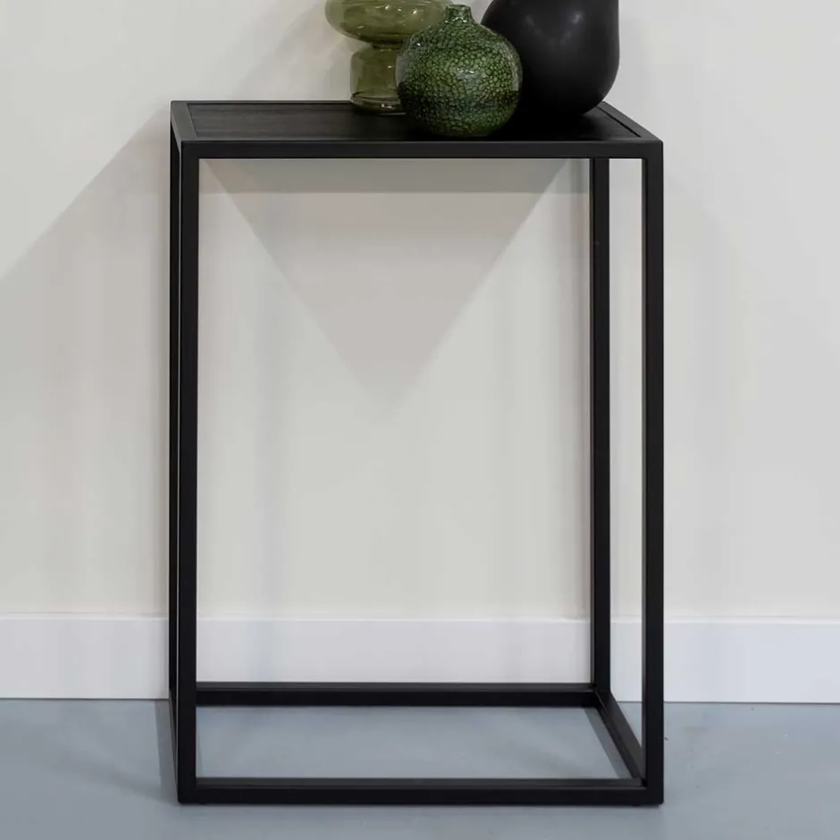 66x90x30cm Konsolentisch in Schwarz - Etienne^Wohnen New