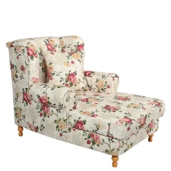 XXL Landhaus Sessel mit Rosen Muster - Gelvino^Wohnen Best