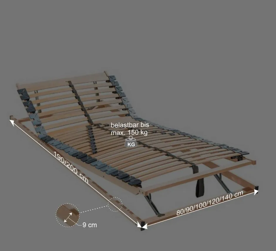 Wohnen XXL Lattenrost bis 150 kg belastbar - Babacco
