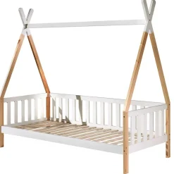 Zeltbett Kojenbett in Weiß & Kiefer - Mileno^Wohnen Hot