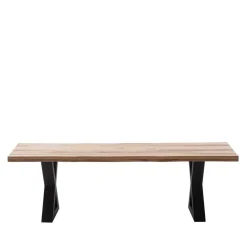 Zerreiche Esszimmerbank mit Baumkanten - Lagon^Wohnen Online