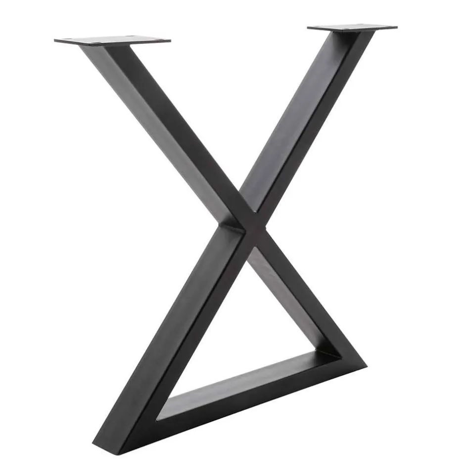 Zerreiche Tisch mit Naturkante und X-Füßen - Yelna^Wohnen Hot