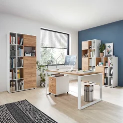 Zweifarbige Büromöbel Kombination - Situatica (fünfteilig)^Wohnen New