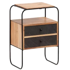 Zweifarbige Nachtkommode im Industrial Chic - Avalun^Wohnen New