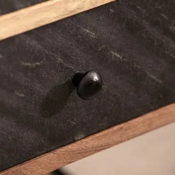 Zweifarbige Nachtkommode im Industrial Chic - Avalun^Wohnen New