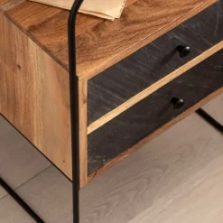 Zweifarbige Nachtkommode im Industrial Chic - Avalun^Wohnen New