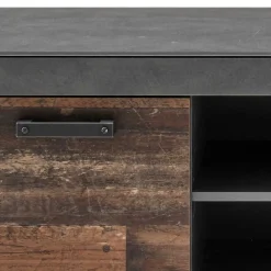 Wohnen Zweifarbige TV Wohnwand Kombi - Timuras (dreiteilig)