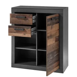 Wohnen Zweifarbige TV Wohnwand Kombi - Timuras (dreiteilig)