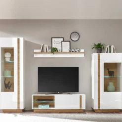 Wohnen Zweifarbige Wohnzimmer Möbel Kombi - Myrda (vierteilig)