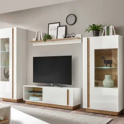 Wohnen Zweifarbige Wohnzimmer Möbel Kombi - Myrda (vierteilig)