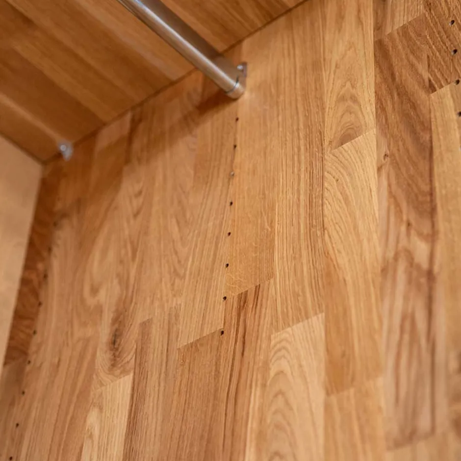 Zweifarbiger Kleiderschrank aus Eiche massiv - Agusto^Wohnen Hot