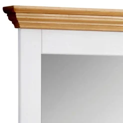 Wohnen Zweifarbiger Landhaus Spiegel mit Massivholzrahmen - Axdonira