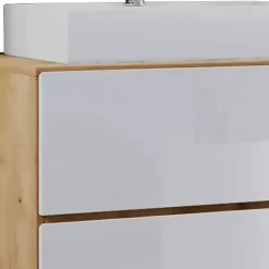 Zweifarbiger Waschplatz & Schrank - Cabarete (dreiteilig)^Wohnen