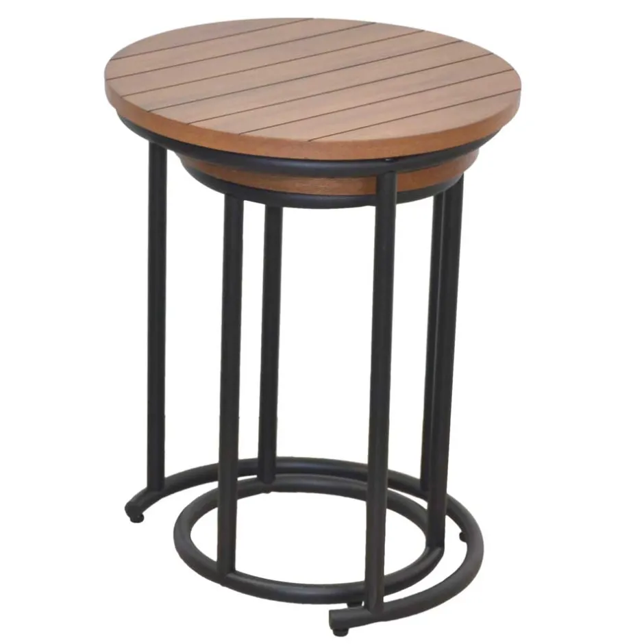 Zweisatztisch in Walnuss Braun - Elefontra (zweiteilig)^Wohnen Best