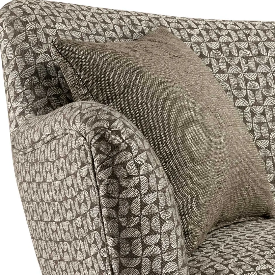 Wohnen Zweisitzer Designsofa in Beige Braun gemustert - Regiovs