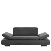 Wohnen Zweisitzer Sofa aus Velours Anthrazit - Venezia