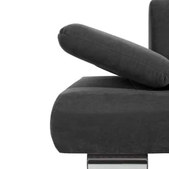Wohnen Zweisitzer Sofa aus Velours Anthrazit - Venezia