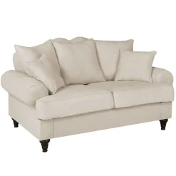 Zweisitzer Sofa in Beige & Dunkelbraun - Merandes^Wohnen Best