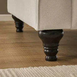 Zweisitzer Sofa in Beige & Dunkelbraun - Merandes^Wohnen Best