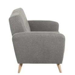 Zweisitzer Sofa in Grau Microfaser - Durencas^Wohnen Online