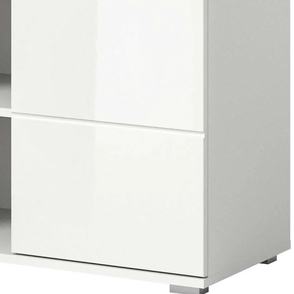 Wohnen Zweiteiliges Dielenmöbel Set Hochglanz - Rugova (zweiteilig)