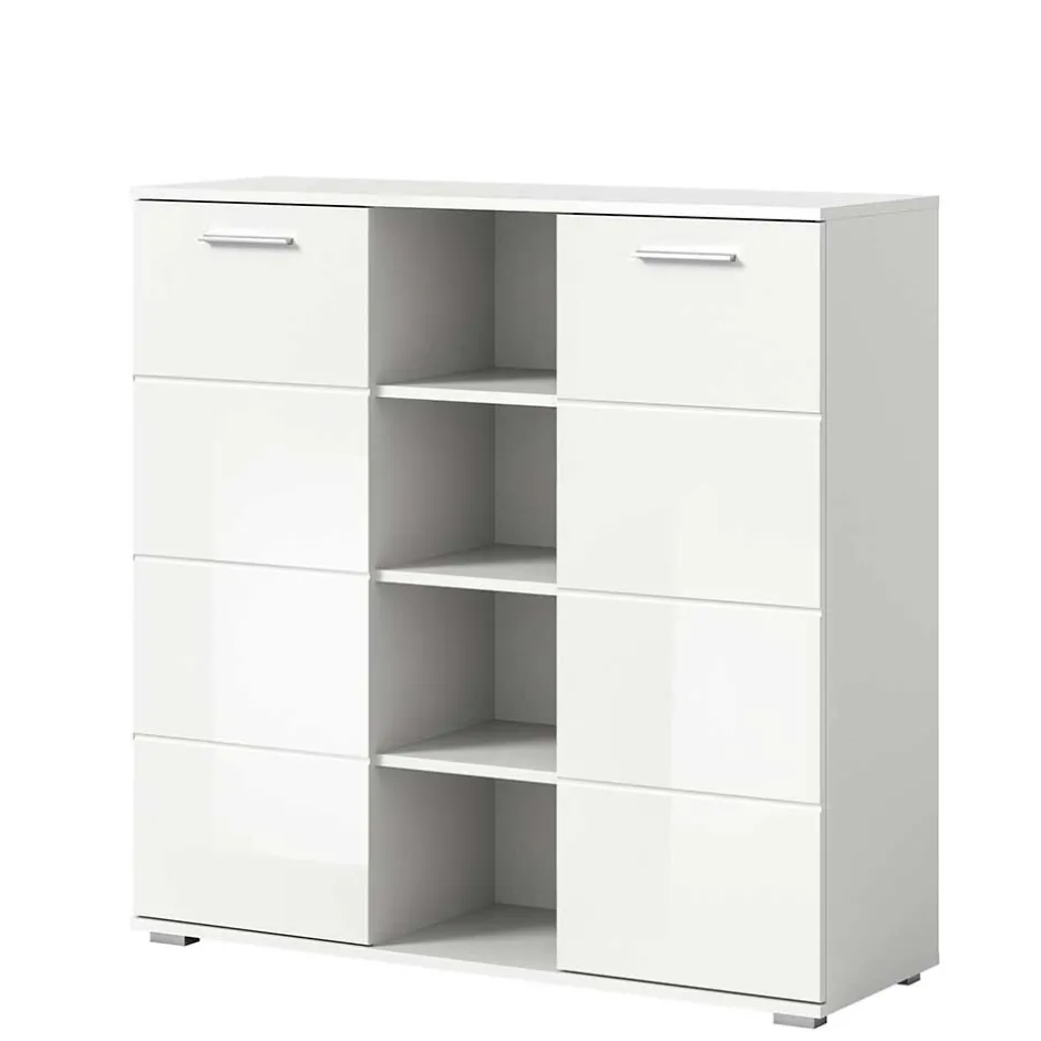 Wohnen Zweiteiliges Dielenmöbel Set Hochglanz - Rugova (zweiteilig)