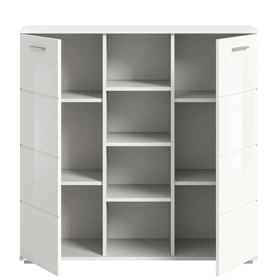 Wohnen Zweiteiliges Dielenmöbel Set Hochglanz - Rugova (zweiteilig)