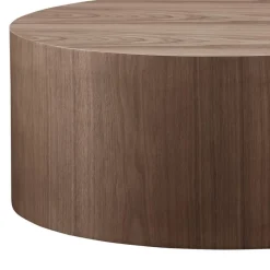 Zylinder Wohnzimmertisch in Walnuss Furnier - Mateon^Wohnen Discount