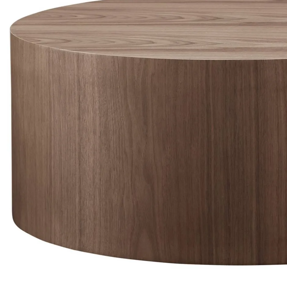 Zylinder Wohnzimmertisch in Walnuss Furnier - Mateon^Wohnen Discount