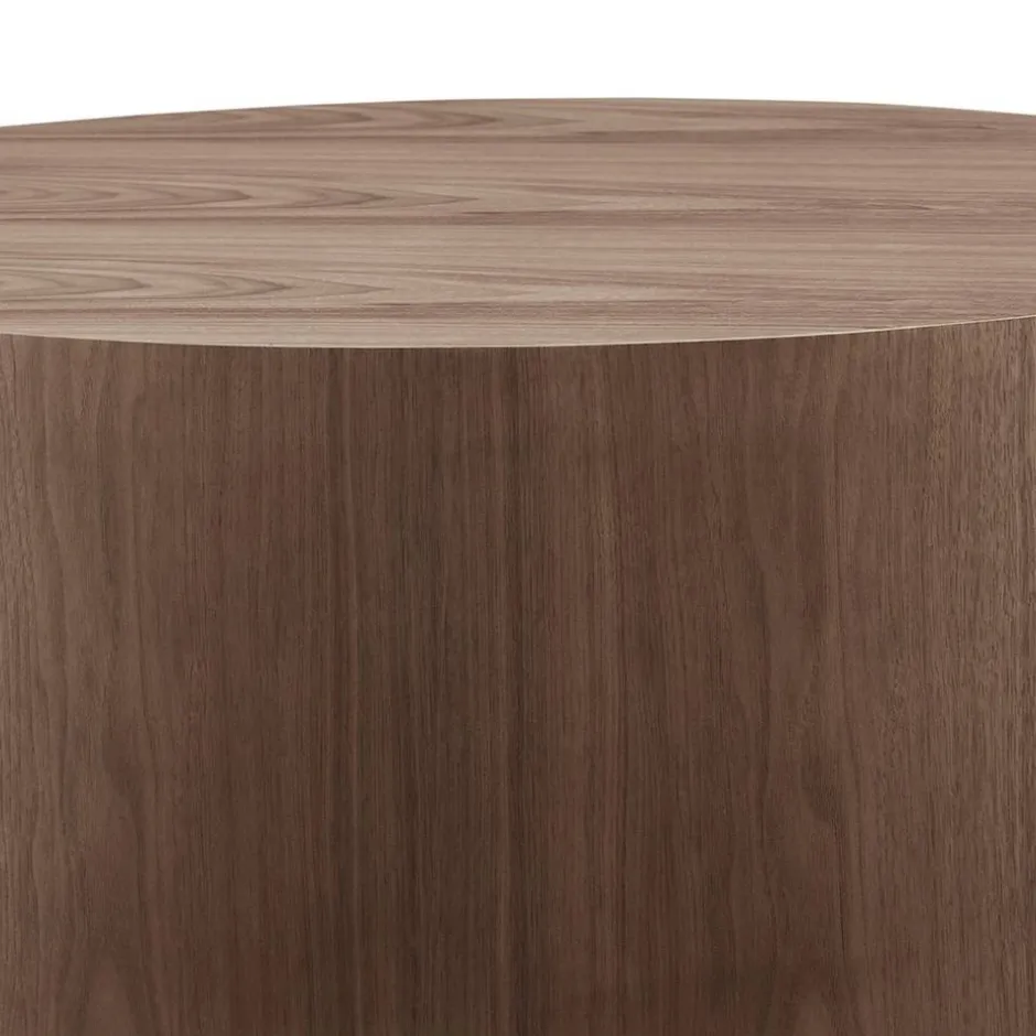 Zylinder Wohnzimmertisch in Walnuss Furnier - Mateon^Wohnen Discount